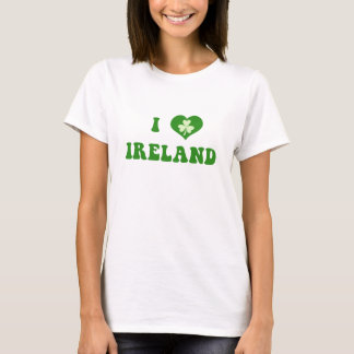I Love Ireland Long Sleeve Womens Shirt