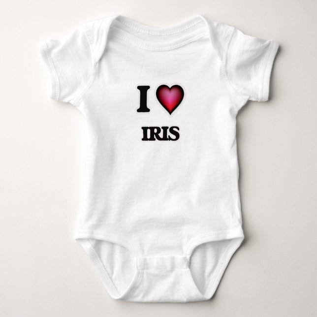 I Love Iris Baby Bodysuit (Front)