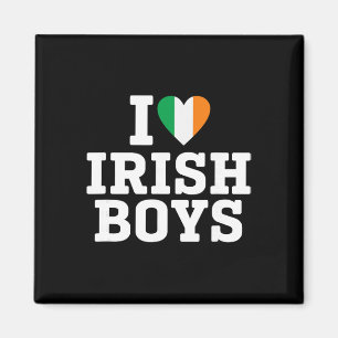 I Love Irish Boys Ireland Flag Heart St Patricks D Magnet