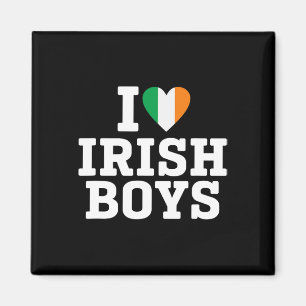 I Love Irish Boys Ireland Flag Heart St Patricks D Magnet
