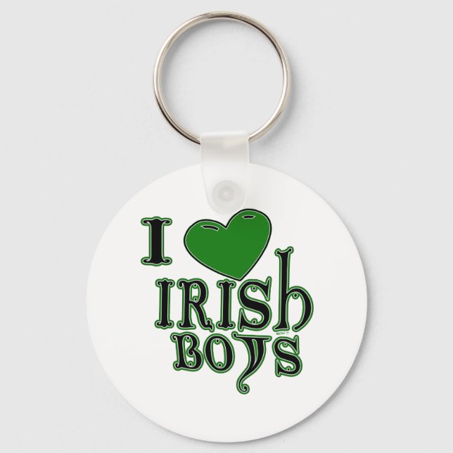 I Love Irish Boys Key Ring (Front)