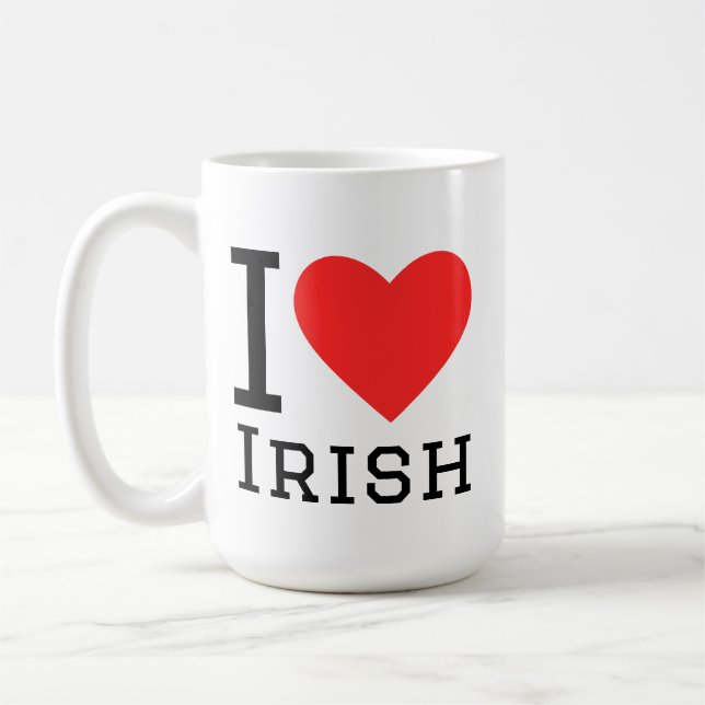 I love Irish Coffee Mug (Left)