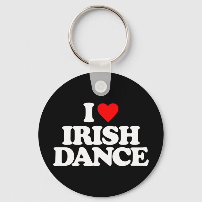 I LOVE IRISH DANCE KEY RING (Front)