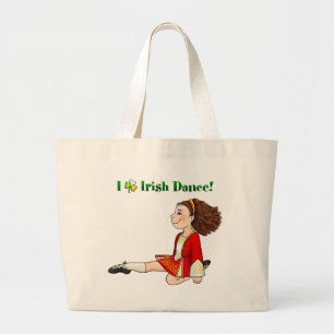 I love Irish dance Large Tote Bag