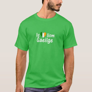 I Love Irish Gaeilge Gaelic Men T Shirt Dark