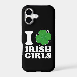 I Love Irish Girls Shamrock Heart St Patrick's Day