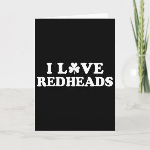 I Love Irish Redheads Boys 2 Card