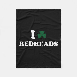 I Love Irish Redheads Boys By Fleece Blanket