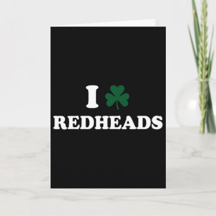 I Love Irish Redheads Boys Card