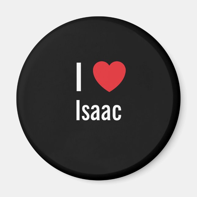 I love Isaac Magnet (Front)