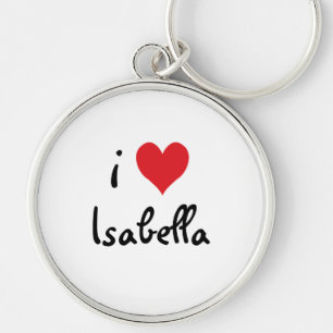 I Love Isabella Key Ring