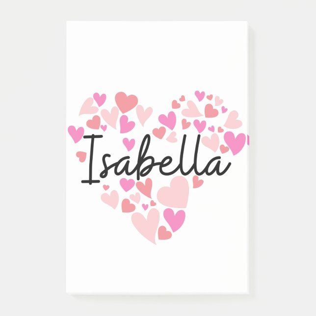 I love Isabella Post-it Notes (Front)