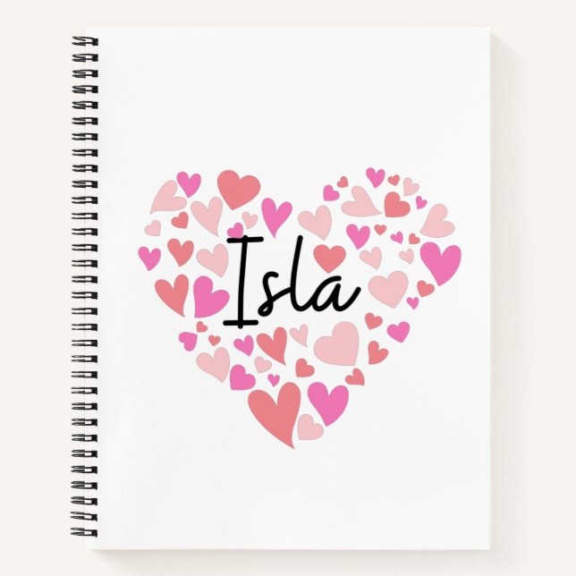 I love Isla Notebook (Front)