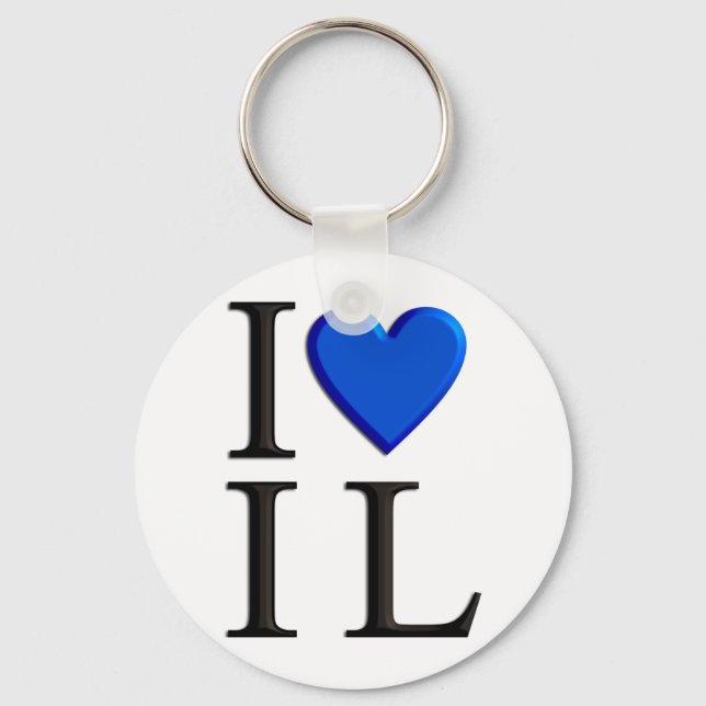 I Love Israel Key Ring (Front)