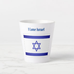 I Love Israel Latte Mug