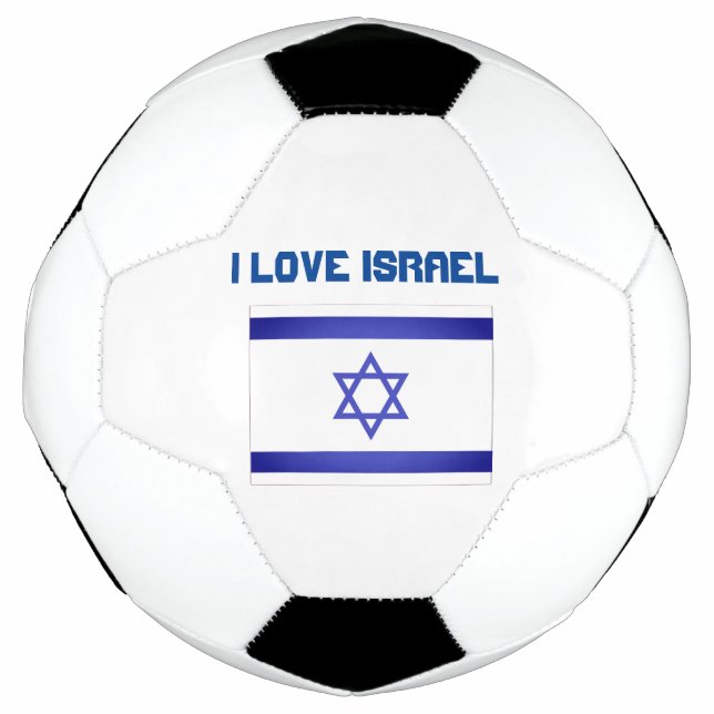 I Love Israel  Soccer Ball (Front)