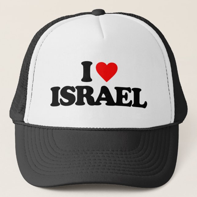 I LOVE ISRAEL TRUCKER HAT (Front)