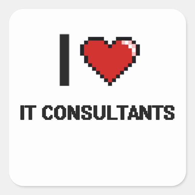 I love It Consultants Square Sticker (Front)