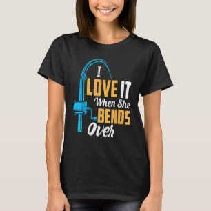 I Love It When She Bends Over Fishing Rod Vintage T-Shirt