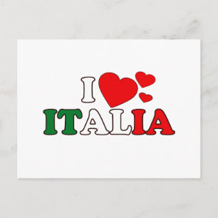 I Love Italia Postcard