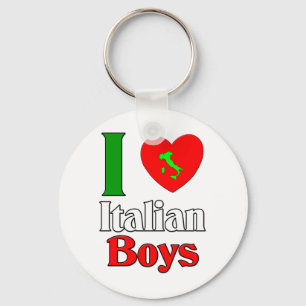 I Love Italian Boys Key Ring