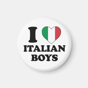 I love Italian boys Ronde Magnet