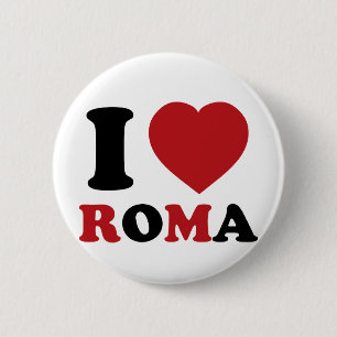 I Love Italy 6 Cm Round Badge