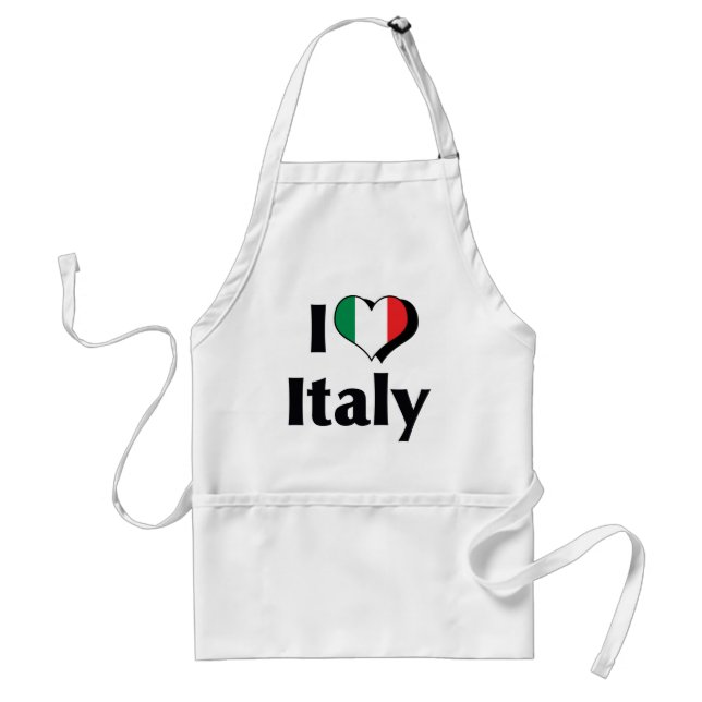 I Love Italy Flag Standard Apron (Front)