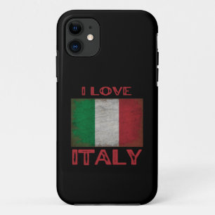 I LOVE ITALY, ITALY FLAG iPhone 11 CASE