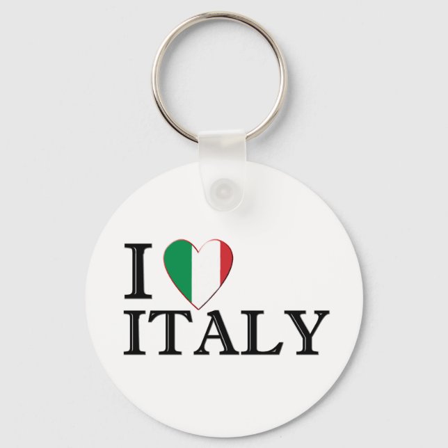 I love Italy Key Ring (Front)