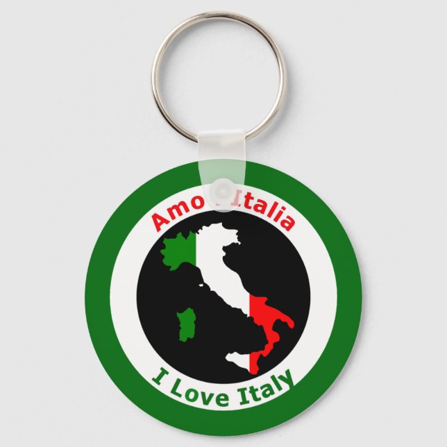 I LOVE ITALY KEY RING (Front)