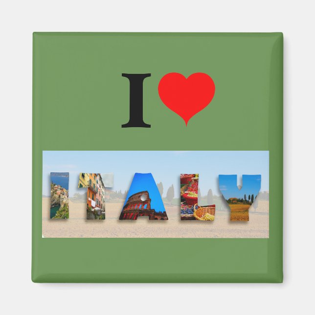 I Love Italy Magnet (Front)