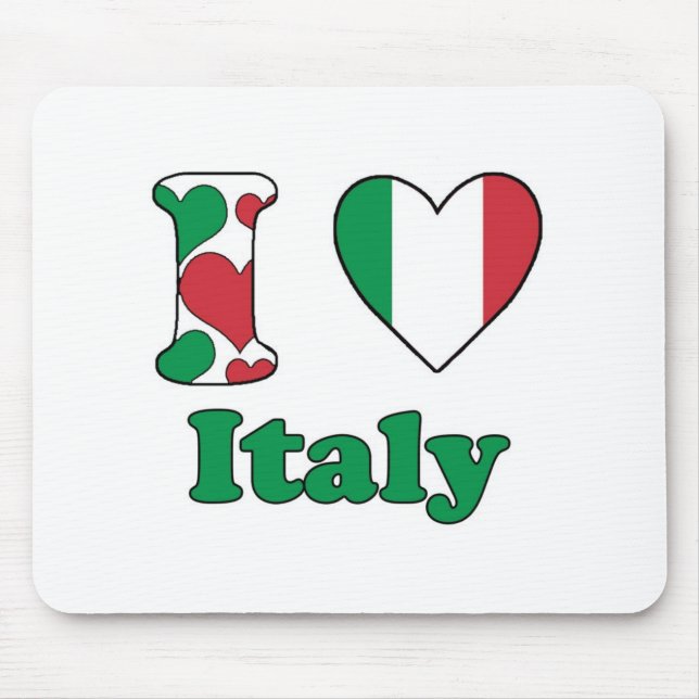 I love Italy Mouse Pad (Front)