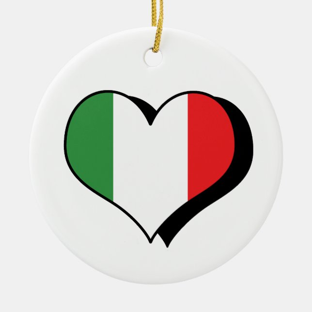 I Love Italy Ornament (Front)