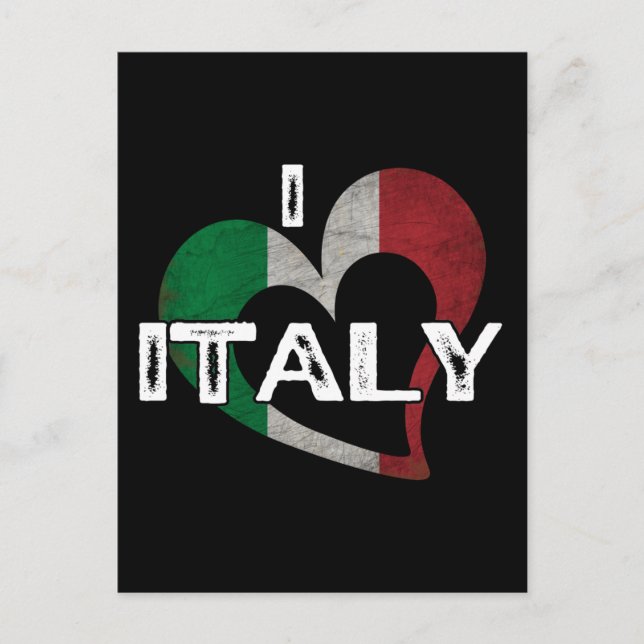 I LOVE ITALY POSTCARD (Front)