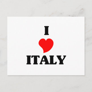 I Love Italy Postcard