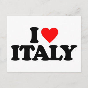 I LOVE ITALY POSTCARD