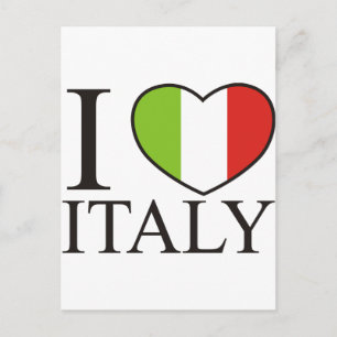 I Love Italy Postcard