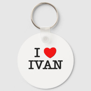 I Love Ivan Key Ring
