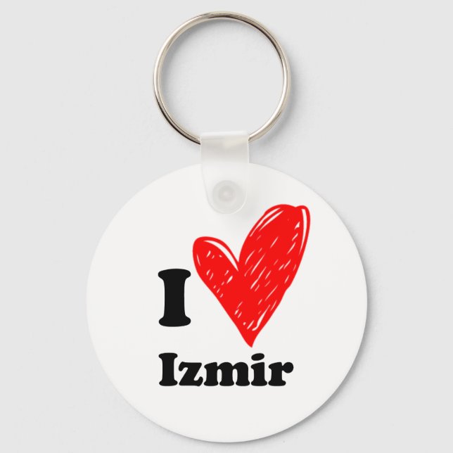 I Love Izmir Key Ring (Front)