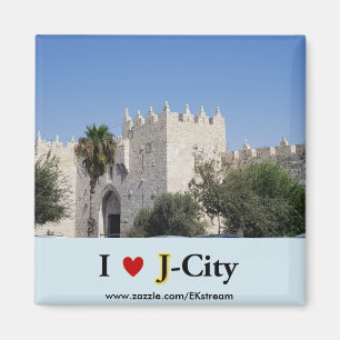 I LOVE J CITY - Damscus gate magnet