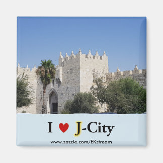 I LOVE J CITY - Damscus gate magnet