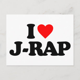 I LOVE J-RAP POSTCARD