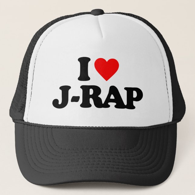 I LOVE J-RAP TRUCKER HAT (Front)