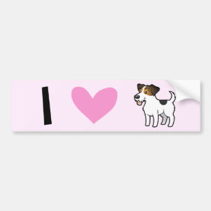 I Love Jack Russell Terriers Bumper Sticker