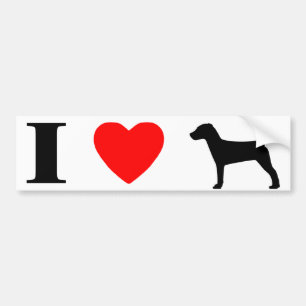 I Love Jack Russell Terriers Bumper Sticker