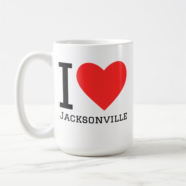 I love Jacksonville  Coffee Mug (Left)