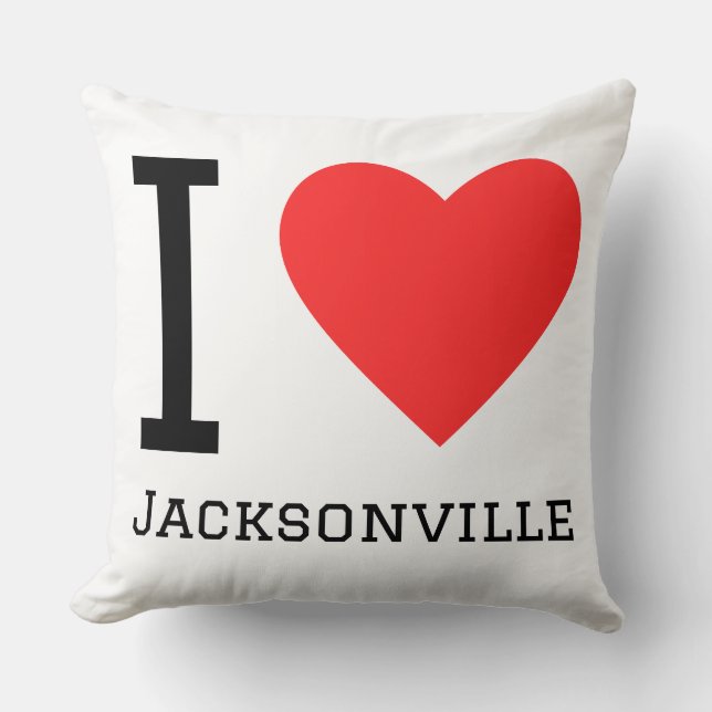 I love Jacksonville  Cushion (Front)