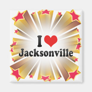 I Love Jacksonville Magnet