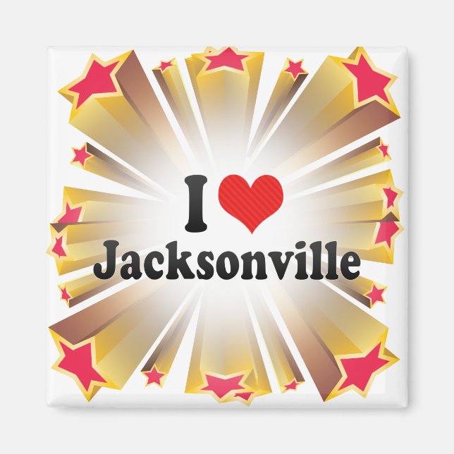 I Love Jacksonville Magnet (Front)
